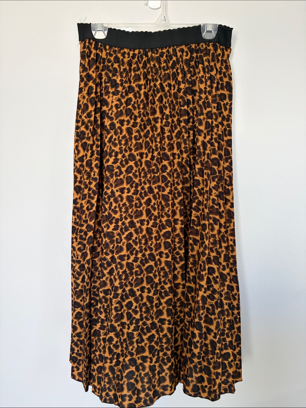 SHEIN Leopard Print Maxi Skirt - Black & Brown